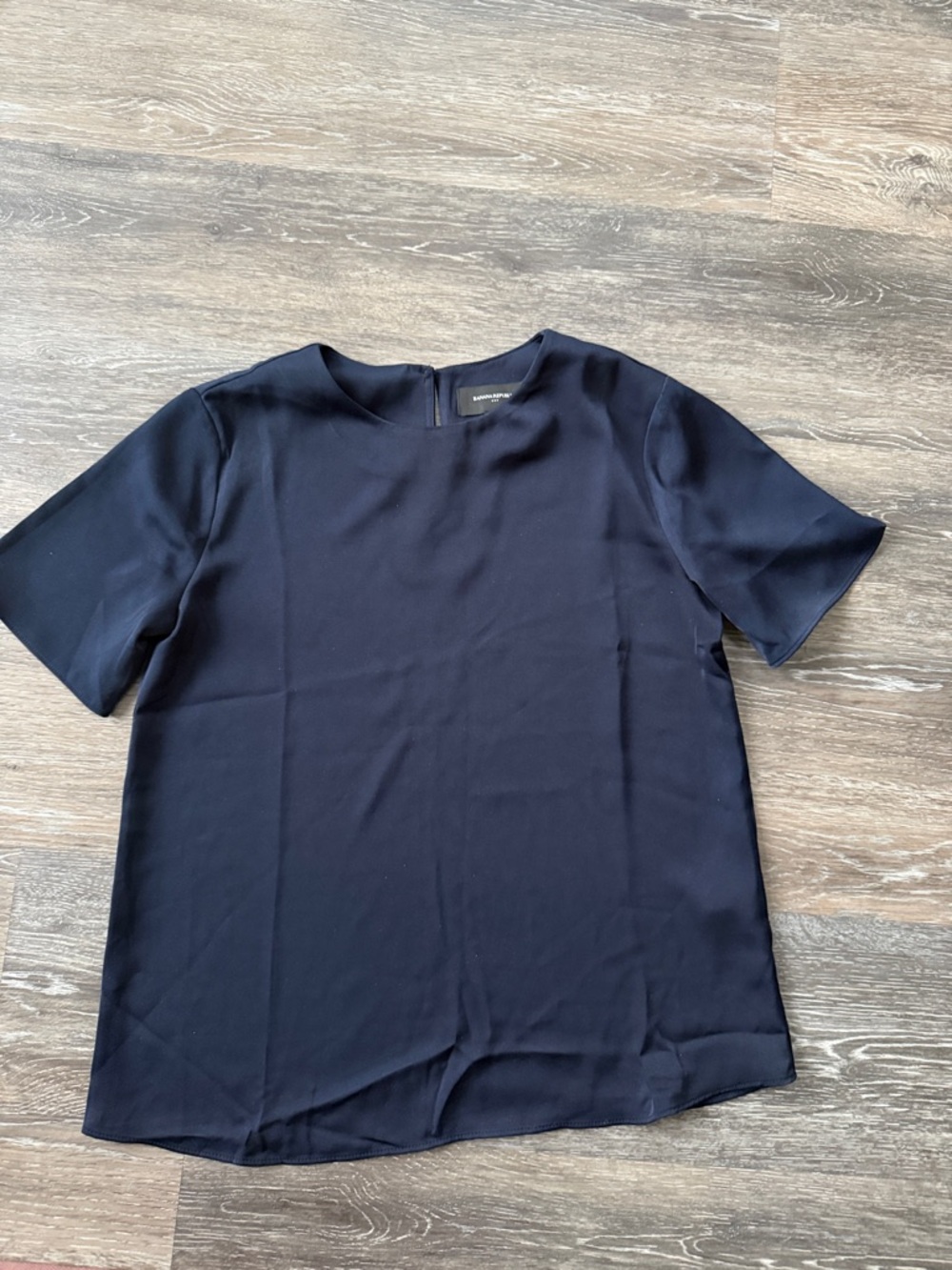 Banana Republic Factory Navy Short Sleeve Blouse